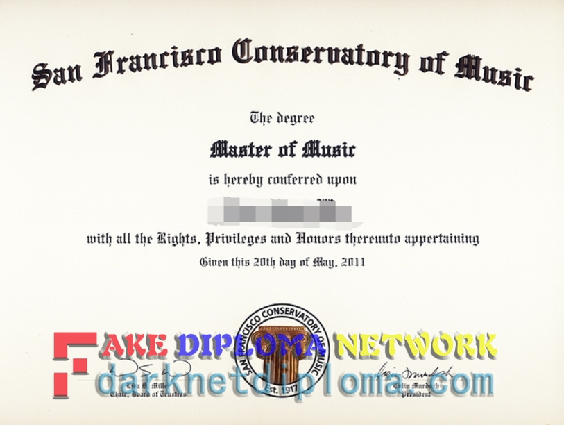 The Steps to Buy a Fake San Francisco Conservatory of Music Degree