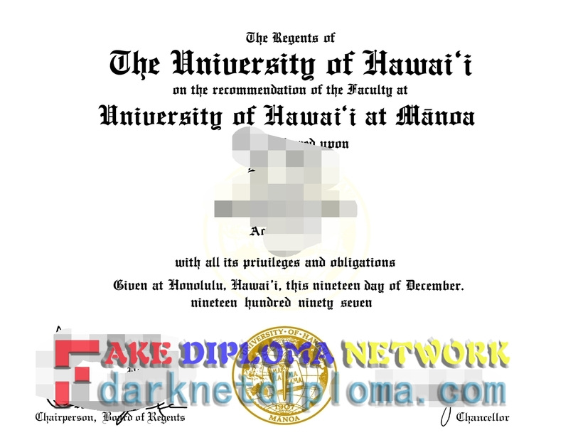 The Steps to Buy a Fake University of Hawaiʻi at Mānoa Diploma