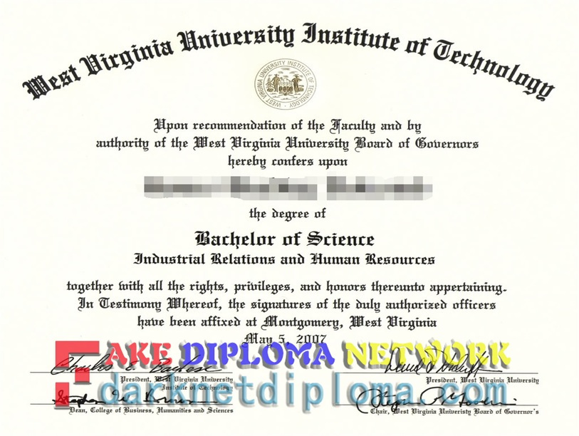 The Steps to Buy a Fake West Virginia University Institute of Technology Diploma