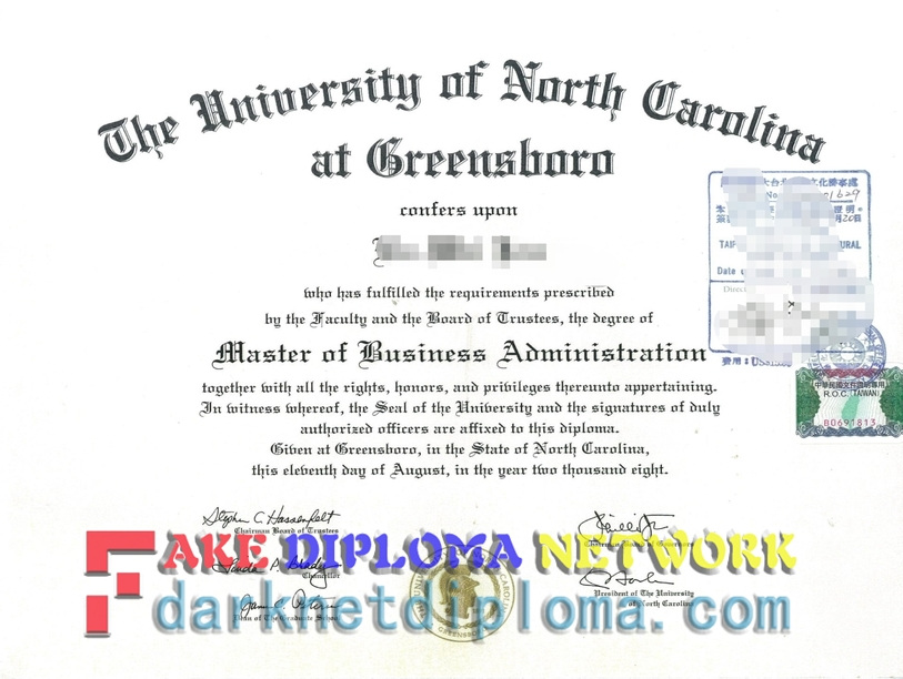 The Steps to Buy a Fake University of North Carolina at Greensboro Degree