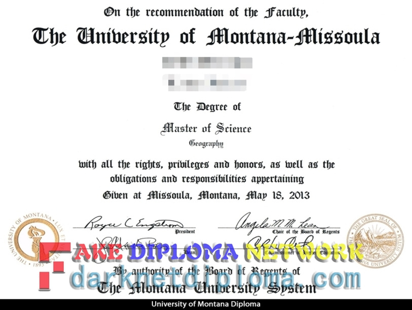 Where to Order a Fake University of Montana, Missoula Diploma?