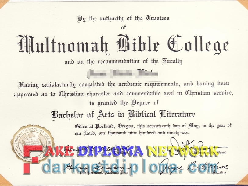 Where to Purchase a Fake Multnomah Bible College Degree: A Comprehensive Guide