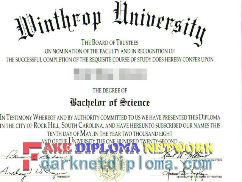 Where to Purchase Fake Winthrop University Diploma: Top 5 Sources