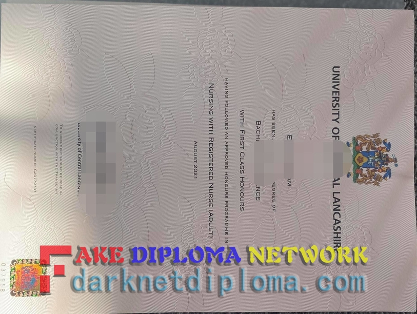 How to Copy a Fake University of Central Lancashire Degree