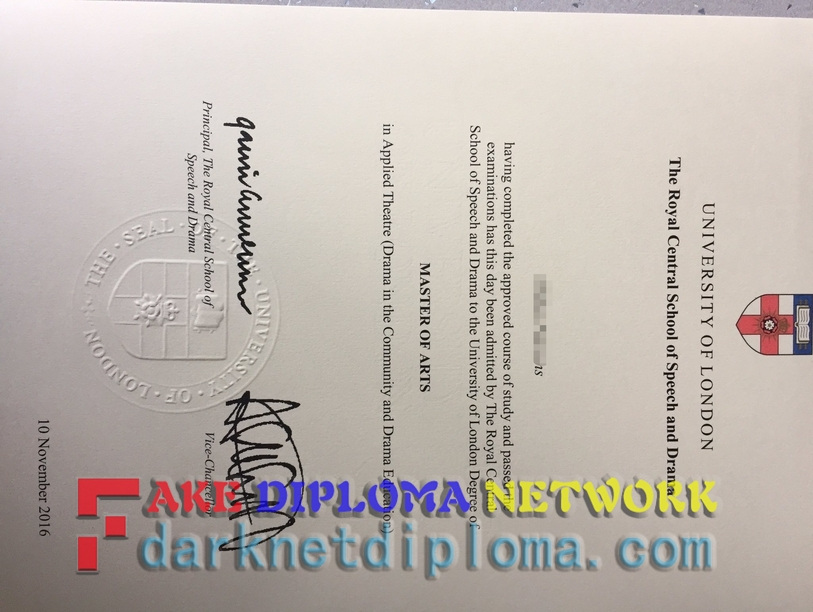 How to Buy a Phony Royal Central School of Speech and Drama Diploma