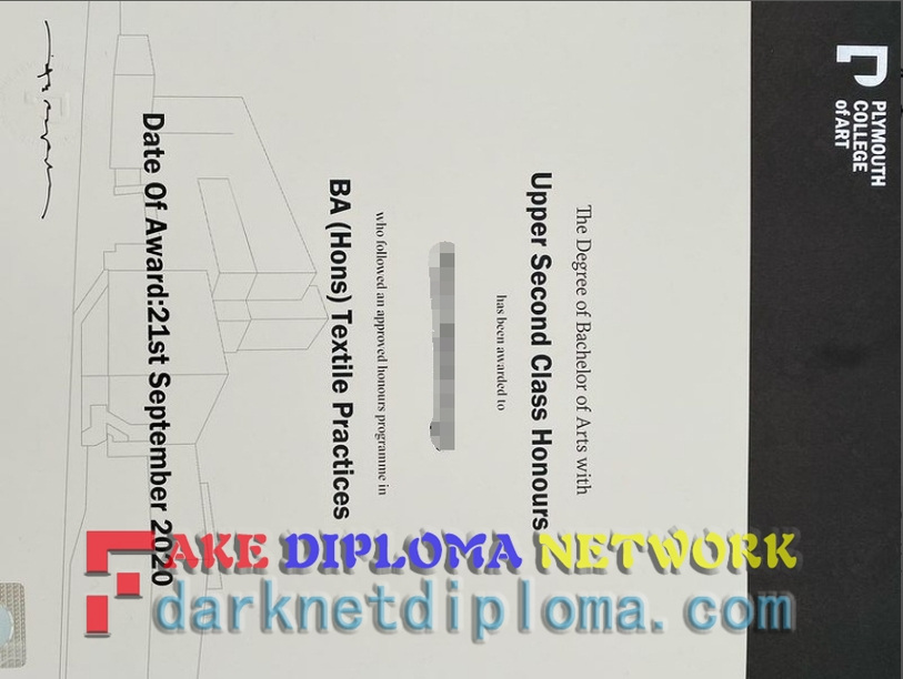 Is It Possible to Buy a Fake Plymouth College of Art Diploma?