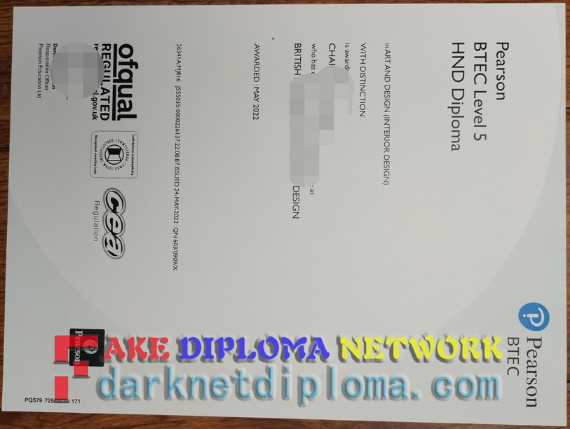 Where to Order Fake Pearson BTEC Level 5 HND Diploma Online