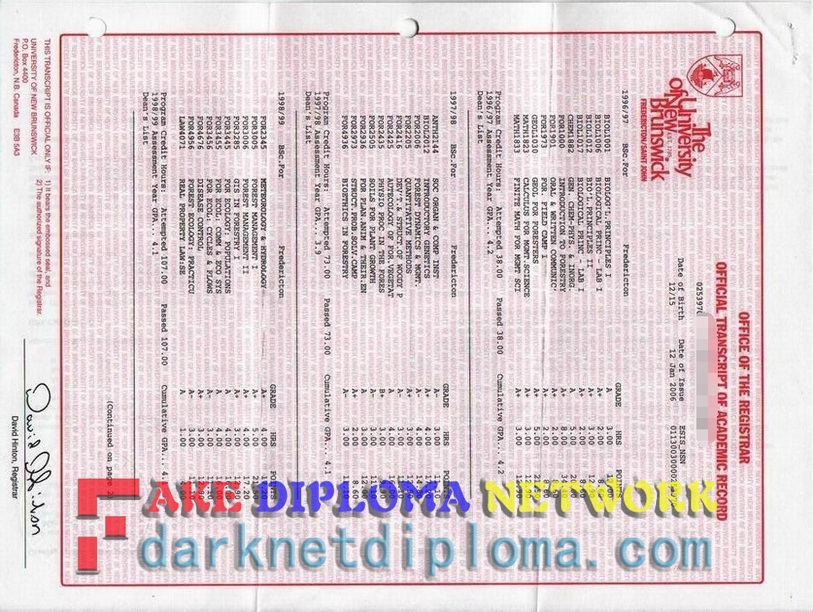 How to Buy a Fake University of New Brunswick Transcript or Diploma: A Step-by-Step Guide