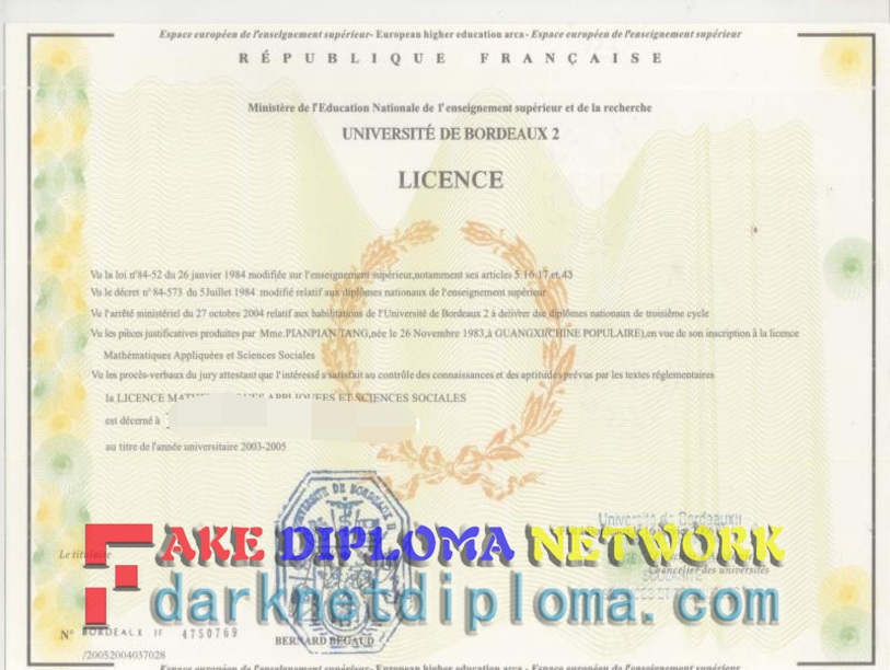 Best Fake University of Bordeaux: Victoire Campus Degree