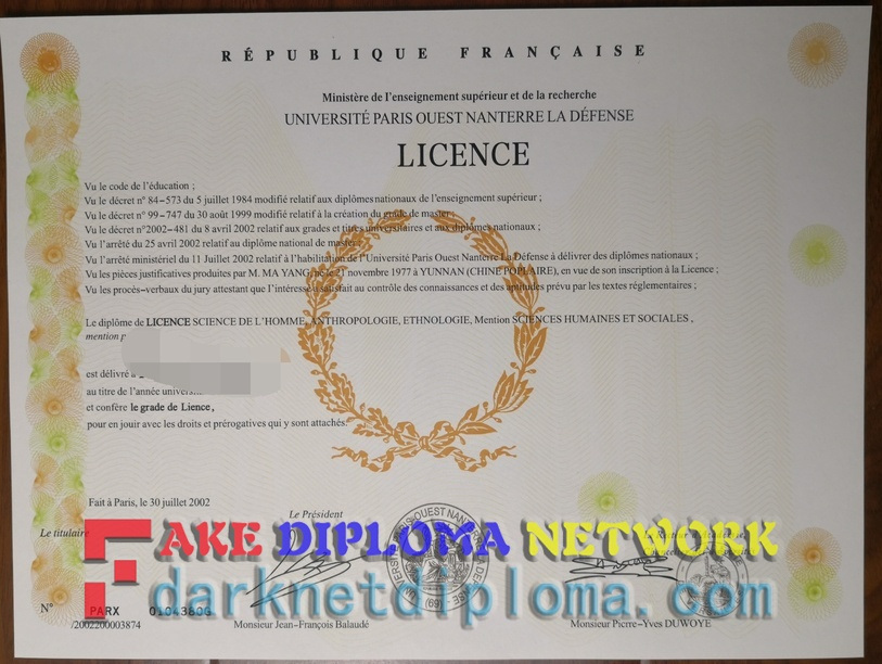 Buy Fake Paris Ouest Nanterre La Défense Degree: Is It Worth the Risk?