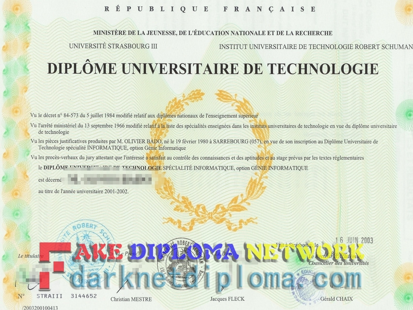 Buy Fake UNIVERSITE DE STRASBOURG III Diploma: Is It Worth the Risk?