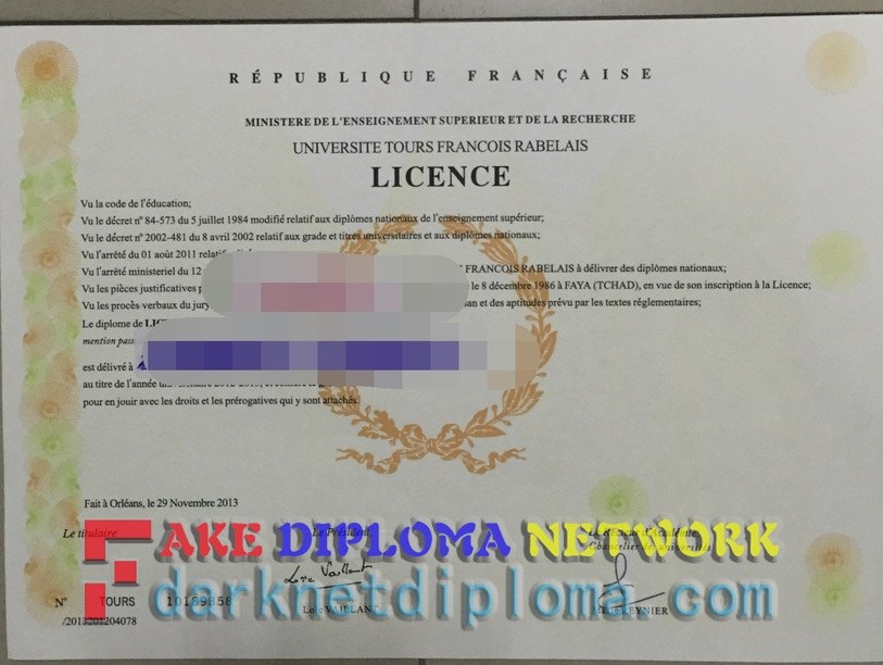 How Fast Can You Get a Fake François Rabelais University Degree?