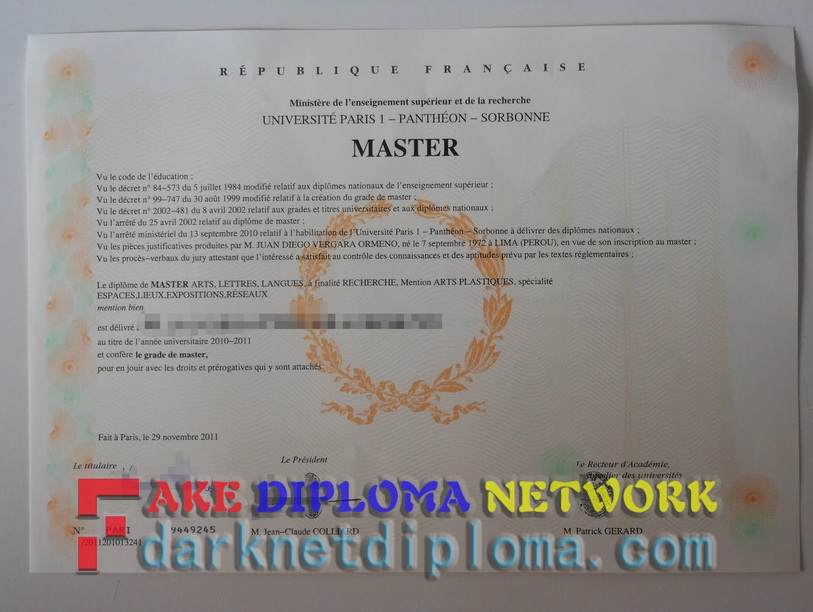 How Fast to Buy a Fake Université Paris I Panthéon-Sorbonne Diploma