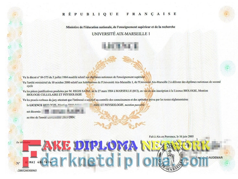 How to Create a Fake Université d'Aix Marseille 1 Diploma: A Step-by-Step Guide