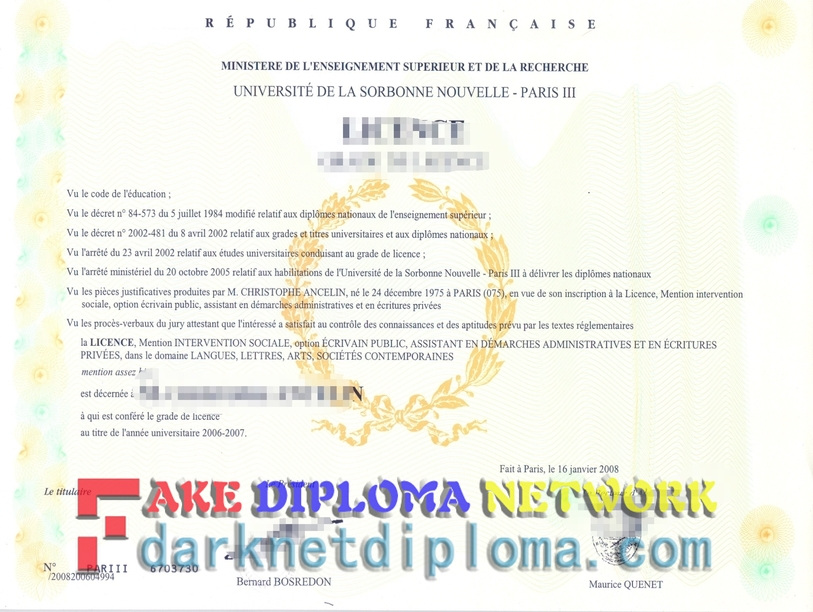 How to Purchase a Fake Université de la Sorbonne Nouvelle (Paris) Diploma: A Step-by-Step Guide