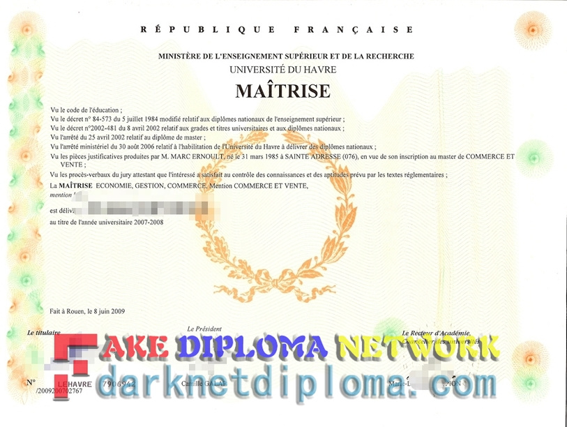 Is It Possible to Buy a Fake Université du Havre Degree?