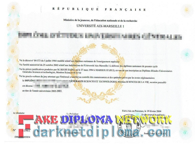 How to Make a Fake Université Aix Marseille I Diploma: Step-by-Step Guide