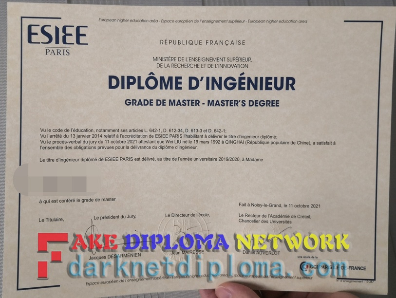 Purchase Phony ESIEE Paris Diploma: All You Need to Know