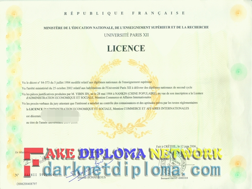 The Steps to Buy a Fake Université Paris XII Degree