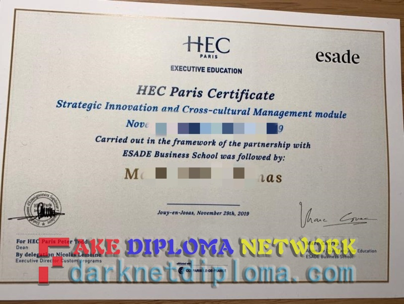 Where to Purchase a Fake HEC Paris Degree: A Comprehensive Guide