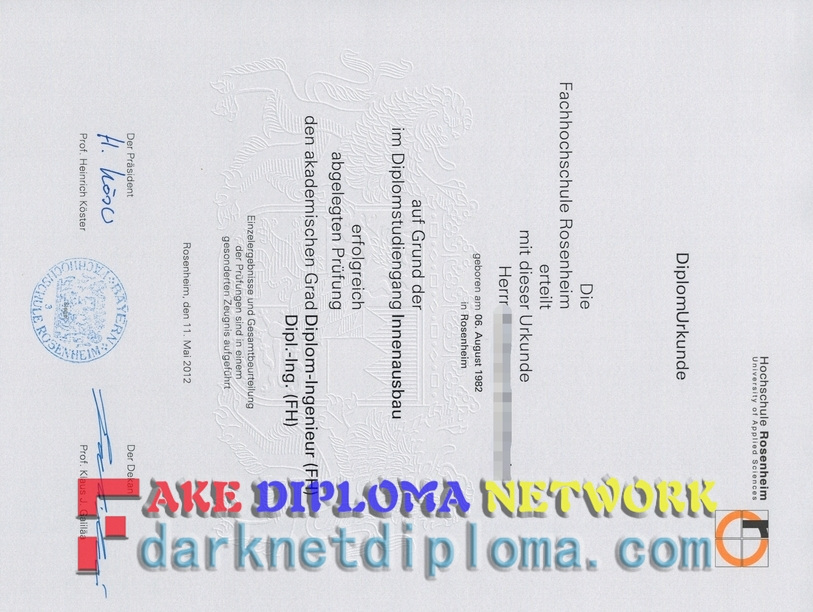 Best Fake Fachhochschule Rosenheim Diploma: How to Get the Most Authentic One