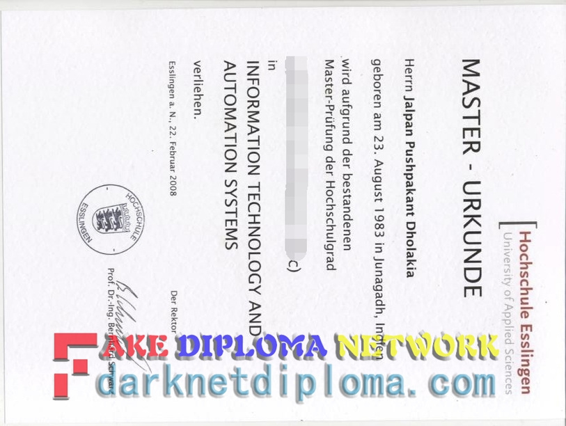 How to Buy a Phony Fachhochschule Esslingen Diploma: A Step-by-Step Guide