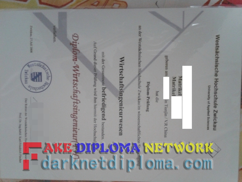 How to Create a Fake West Saxon University of Applied Sciences Zwickau Degree