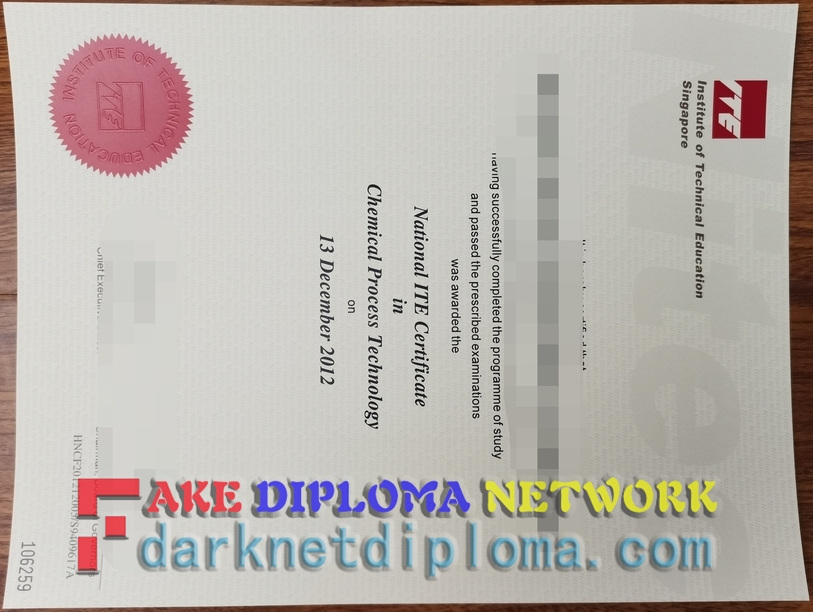 How to Order a Fake Institute of Technical Education (ITE) Diploma